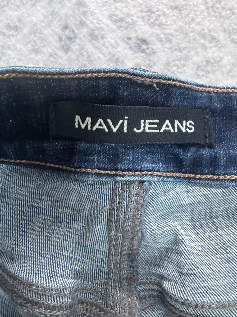 Mavi Men’s Dark Wash Stretch Jeans 38x32 Straight Leg Organic Cotton Excellent - Picture 7 of 10